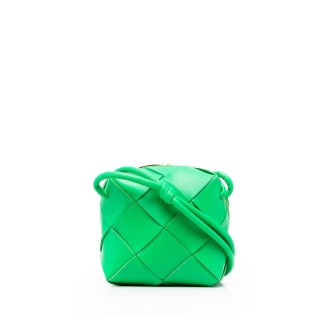 BOTTEGA VENETA mini borsa a tracolla Maxi Intrecciato in pelle verde parakeet