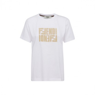 Fendi - White Cotton T-shirt