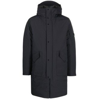 C.P. Company Outerwear Long Jacket In `Micro-M` Recycled