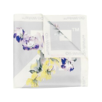 OFF-WHITE Foulard Donna In Seta Floreale Con Frecce