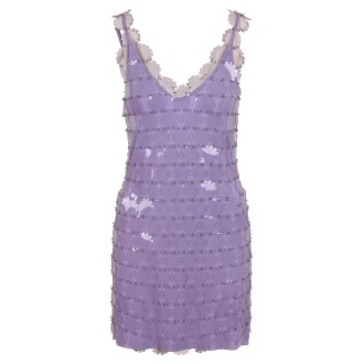 Paco Rabanne Full Transparent Sequins Mini Dress 40