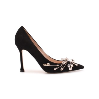 N.21 Brooches and Beads Embellished Pumps 40