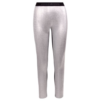 Paco Rabanne Metallic Effect Leggings L