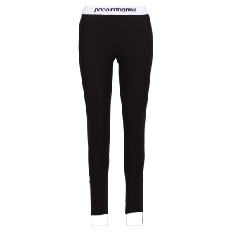 Paco Rabanne Logo Lettering Leggings L