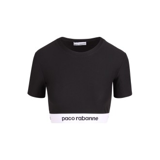 Paco Rabanne Cropped Top with Logo L