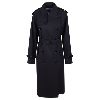 Prada Double-Breasted Trench Coat 42