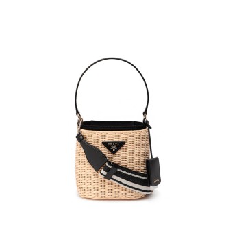 Prada Wicker Bucket Bag