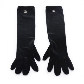 Dolce & Gabbana - Black Velvet Gloves