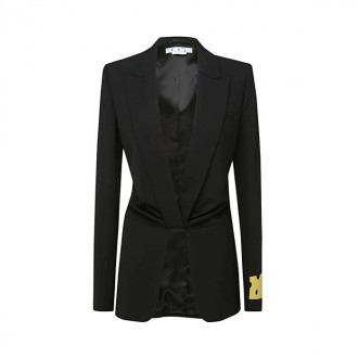 Off-white - Black Virgin Wool Blend Dry To Twisted Jackt
