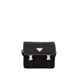 Prada `Re-Nylon` And Saffiano Leather Shoulder Bag