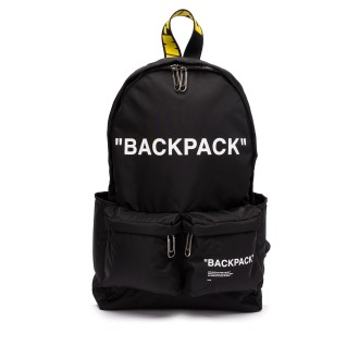 Off White `Quote` Nylon Backpack