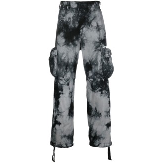 Off White `Bounce Tie Dye` Ripst Cargo Pants