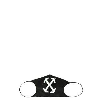 off-white mask with logo