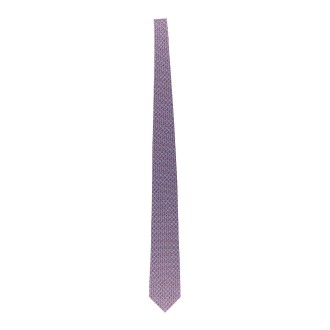 salvatore ferragamo tie with gancini print