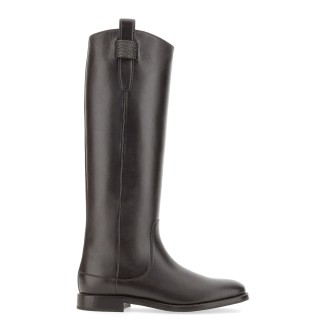 brunello cucinelli leather boot