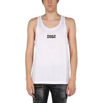 dsquared logo print top 