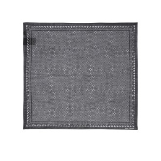 saint laurent wool twill bandana with rhombus and hearts