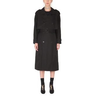 saint laurent double-breasted trench