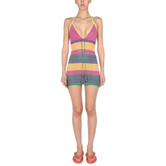 gallo 1927 mini striped dress