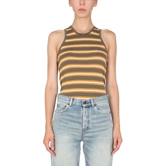 saint laurent tank top with striped pattern