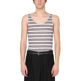 saint laurent striped tank top