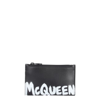 alexander mcqueen card holder with zip
