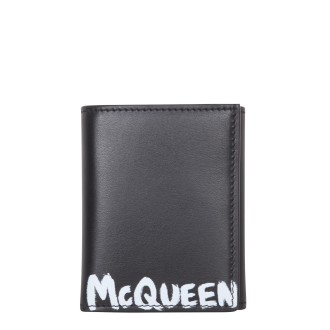 alexander mcqueen mini graffiti wallet