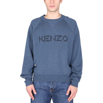 kenzo sweater with logo inlay