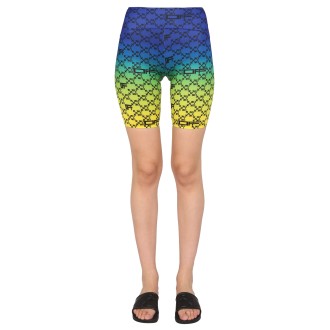 off-white monogram logo cyclist bermuda shorts