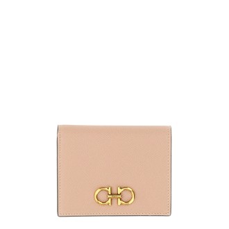 salvatore ferragamo compact wallet gancini