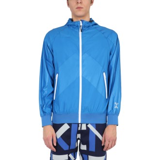 kenzo windbreaker with logo print