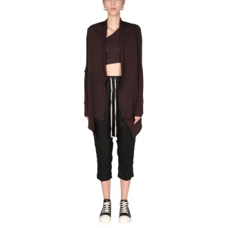 rick owens cropped back cardigan