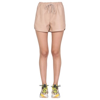 stella mccartney faux leather shorts