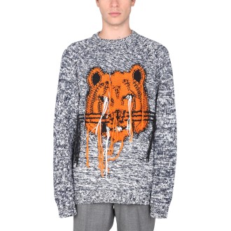 kenzo crew neck sweater with 