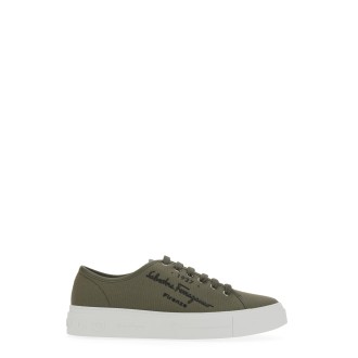 salvatore ferragamo low sneaker with logo