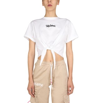 disclaimer cropped t-shirt
