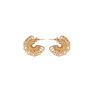 bottega veneta disc earrings