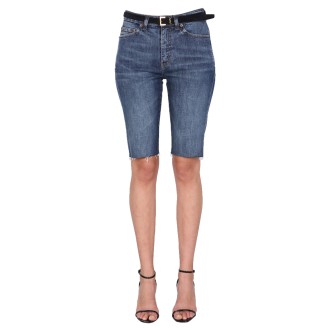 saint laurent skinny fit bermuda