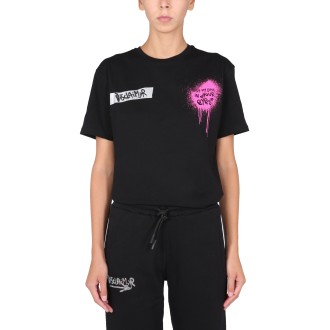 disclaimer t-shirt with logo print
