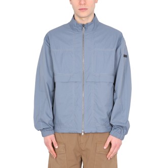 z zegna jacket with logo patch