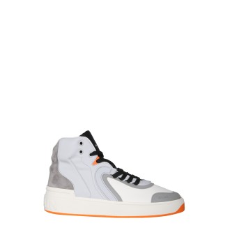 balmain high leather sneakers