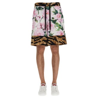 dolce & gabbana floral print shorts