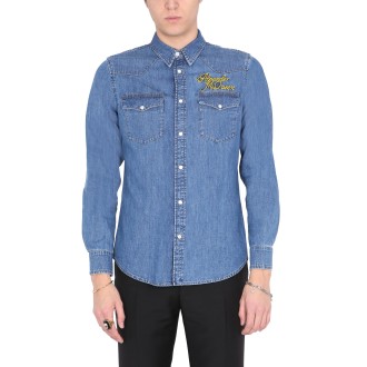 alexander mcqueen shirt with embroidered logo