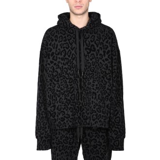 dolce & gabbana sweatshirt with leopard print