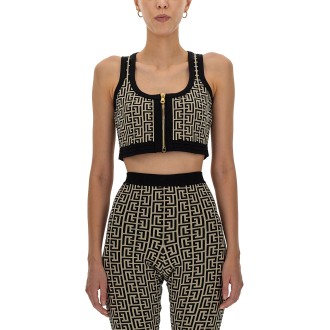 balmain top monogram