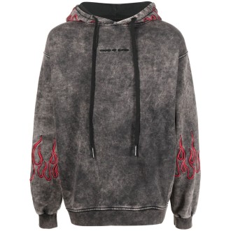 Vision of super Hoodie With Embroidery Red Flames