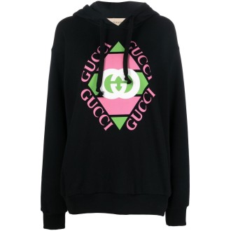 Gucci Heavy Felted Cotton Jersey Hoodie