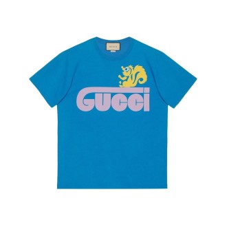Gucci `Gucci` Cotton Jersey T-Shirt