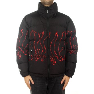 OCTOPUS DRIPPER PUFF JACKET BLACK