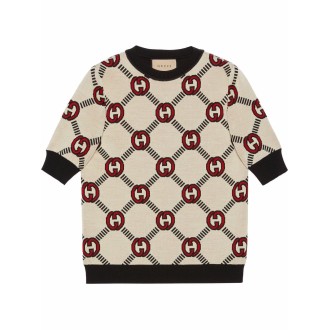 Gucci Extrafine Wool Crew-Neck Top